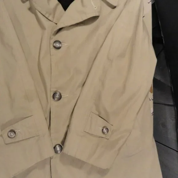 sz42 USMC MARINE CORP MENS ALL WEATHER TRENCH OVERCOAT COAT & LINER LD 2478